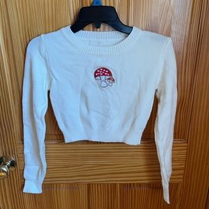 Shein cropped mushroom sweater size small never worn